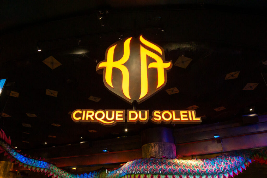 KA by Cirque du Soleil sign in MGM Grand