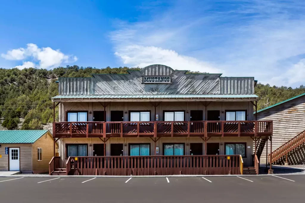 Exterior photo of a wooden building in Utah