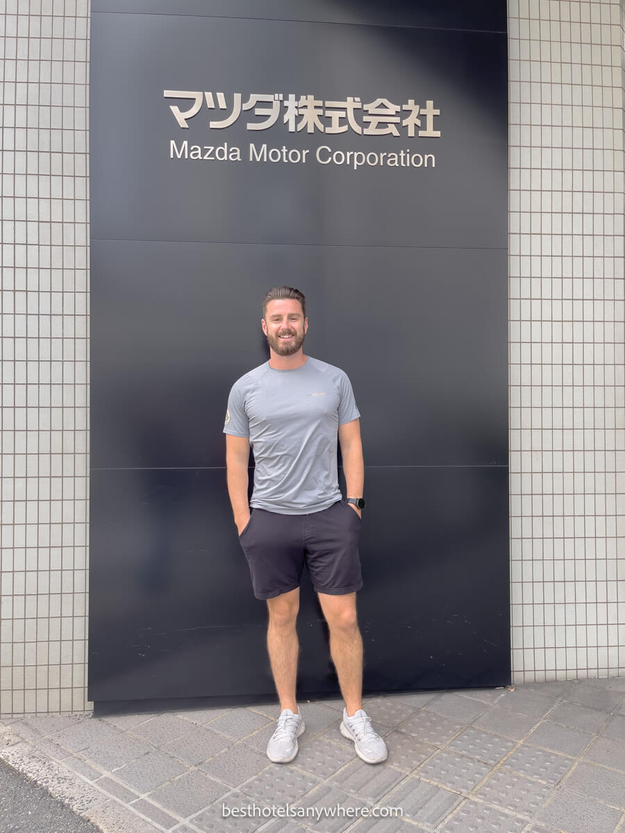 Tourist at the Mazda tour in Hiroshima Japan